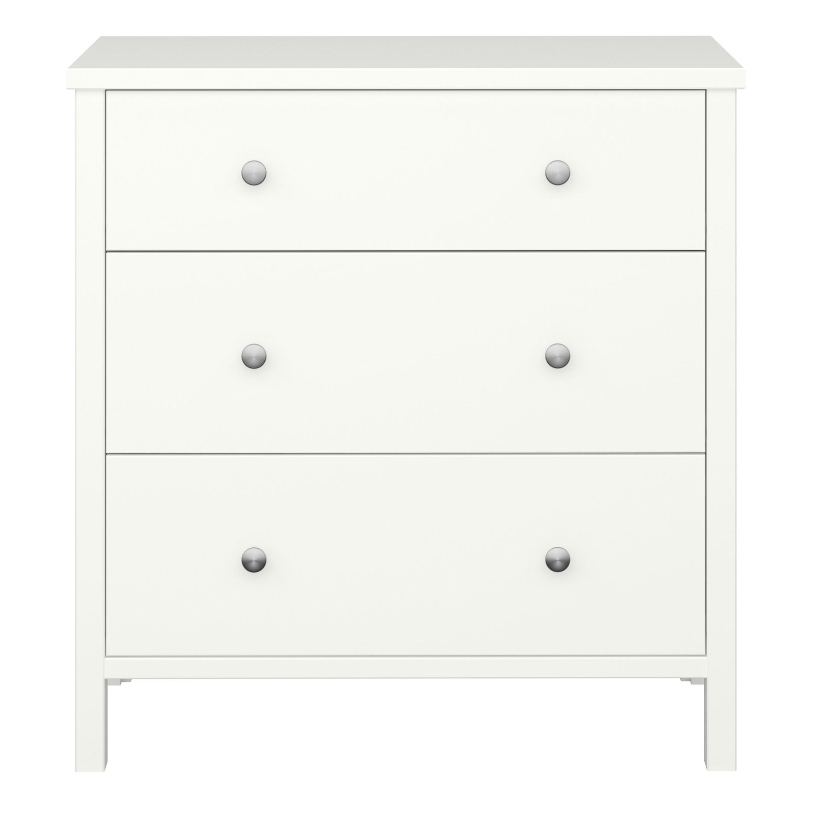 Tromso 3 Drawer Chest Off White - Image 3