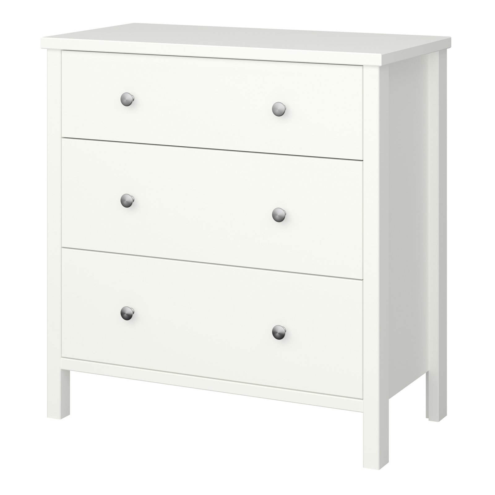 Tromso 3 Drawer Chest Off White - Image 4