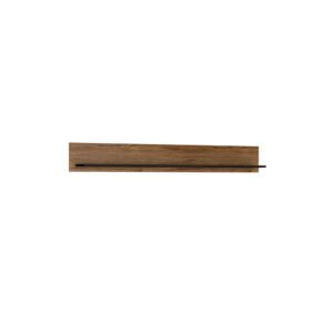 Brolo 167cm Wall Shelf with a Walnut and Dark Panel Finish