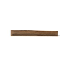 Brolo Wall Shelf 197cm with a Walnut and Dark Panel Finish