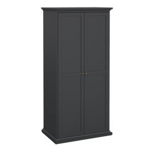 Paris Wardrobe with 2 Doors in Matt Grey