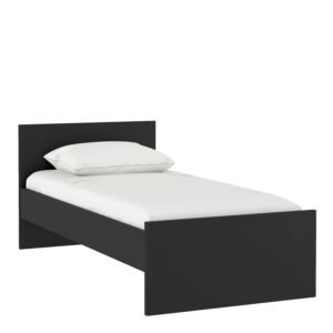 Naia Single Bed 3ft (90 x 190) in Black Matt