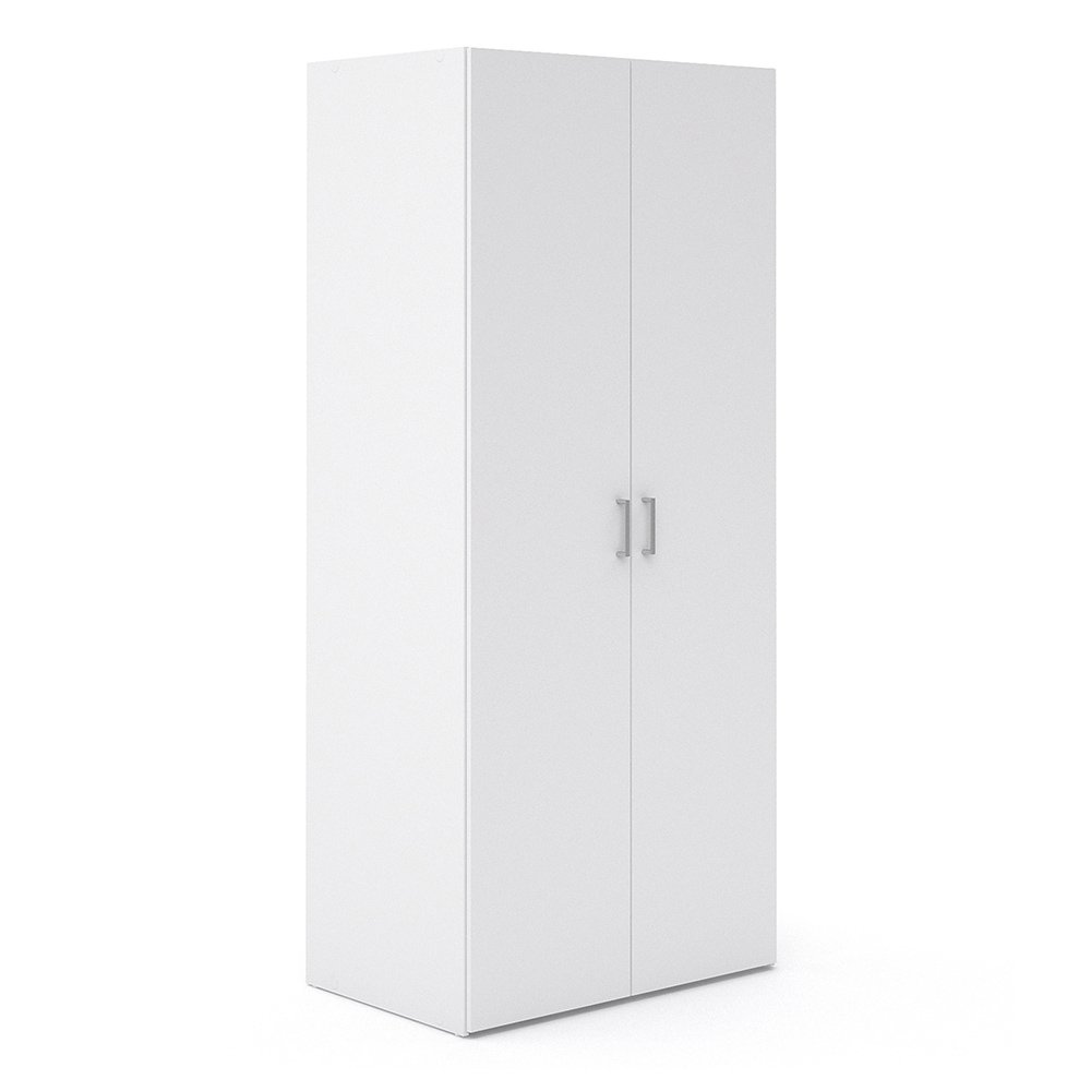 Space Package - Bedside 1 Drawer + Chest of 3 Drawers + Wardrobe with 2 Doors in White - Image 11
