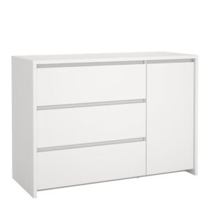 Next Sideboard with 1 door and 3 drawers White