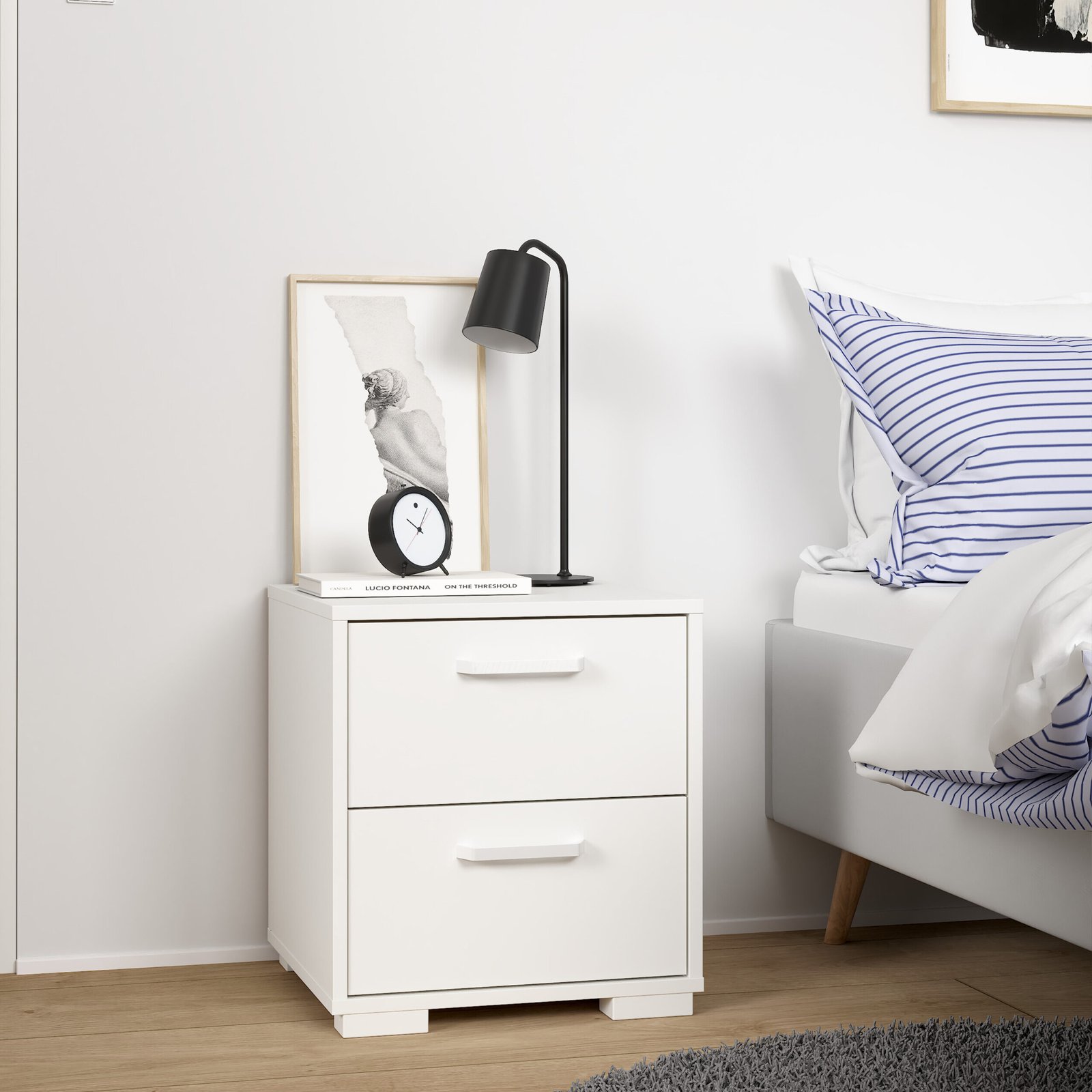 Sofia Nightstand 2 drawers White - Image 9