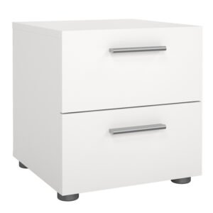 Pepe Bedside 2 Drawers in White
