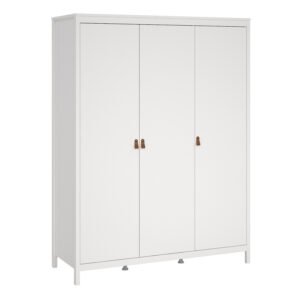 Barcelona Wardrobe with 3 Doors in White