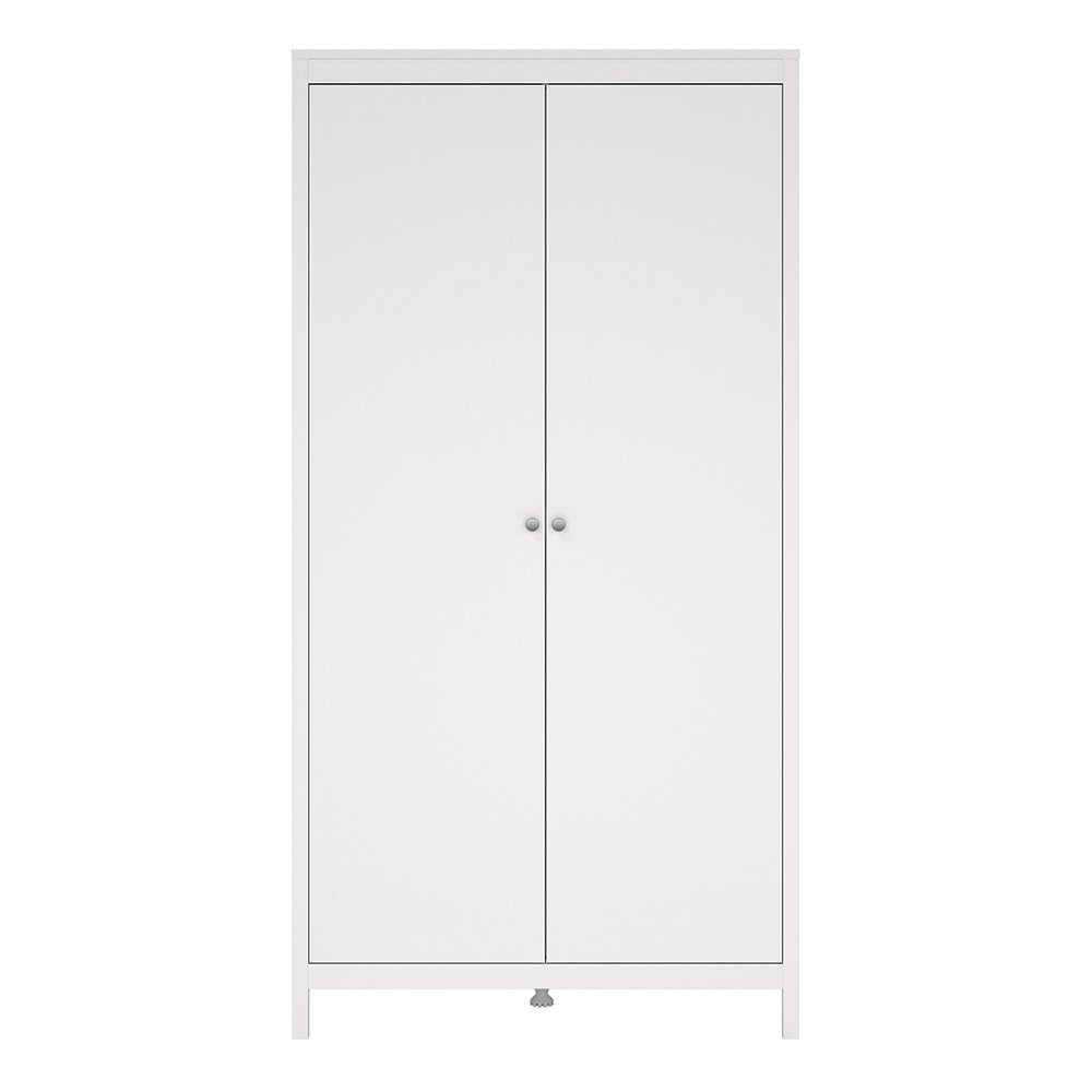 Madrid Wardrobe with 2 Doors in White - Image 3