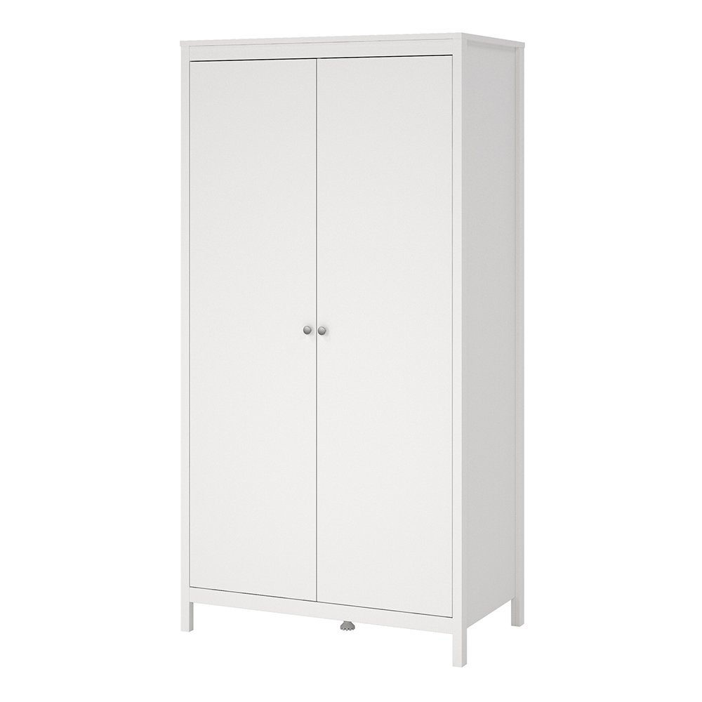 Madrid Wardrobe with 2 Doors in White - Image 4