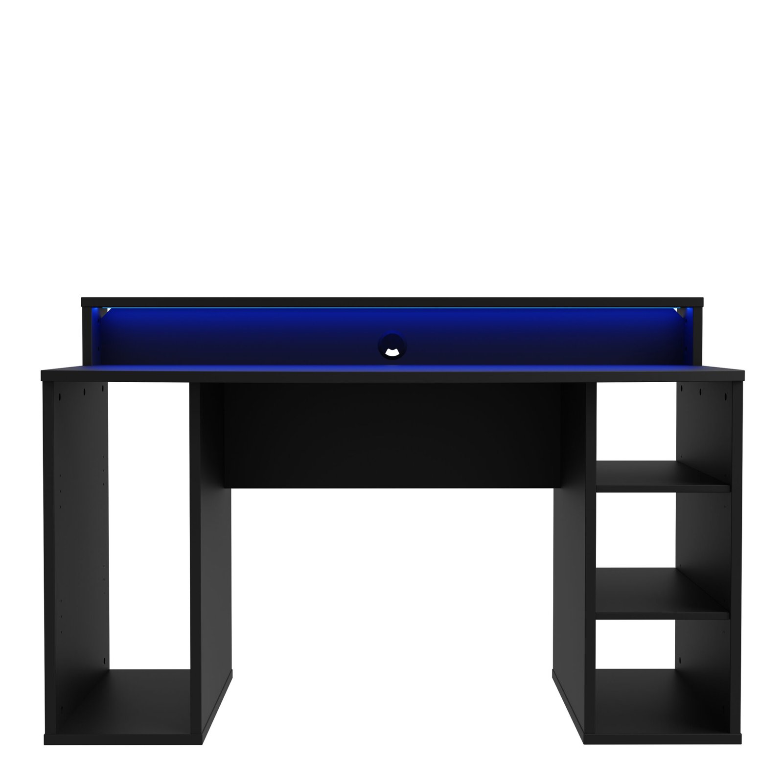 Tezaur Black Gaming Desk with Colour Changing LED - Image 5