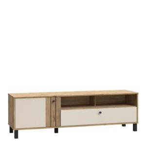 Grafton TV Unit in Cream and Oak