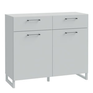 Sali 2 Door 2 Drawer Chest in Light Grey