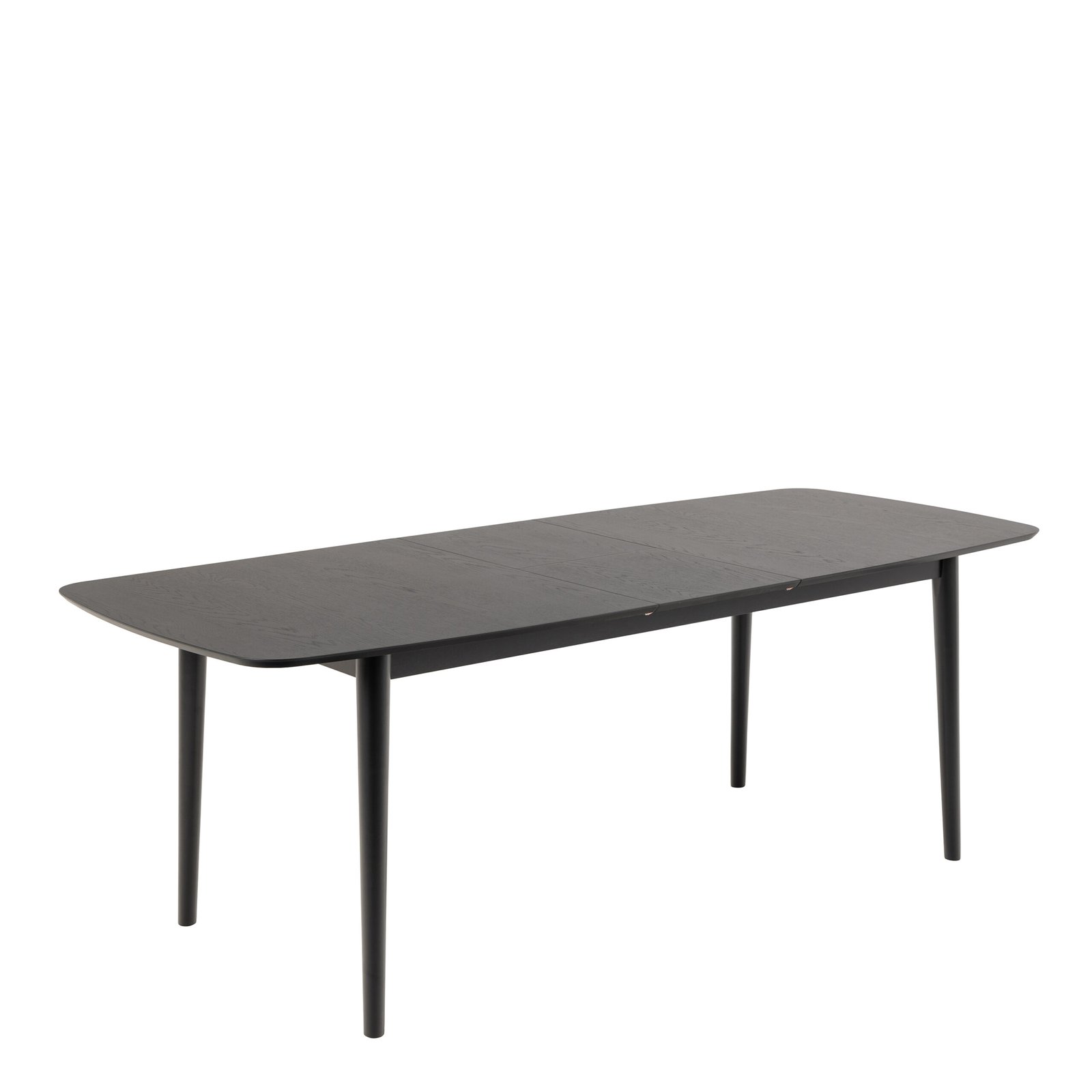 Montreux Rectangular Extending Dining Table in Black 180-219 cm - Image 4