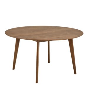 Roxby Round Dining Table in Walnut 140x76cm