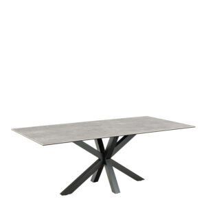 Heaven Dining Table with Ceramic Grey Top 200cm