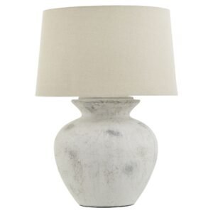 Downton Antique White Lamp