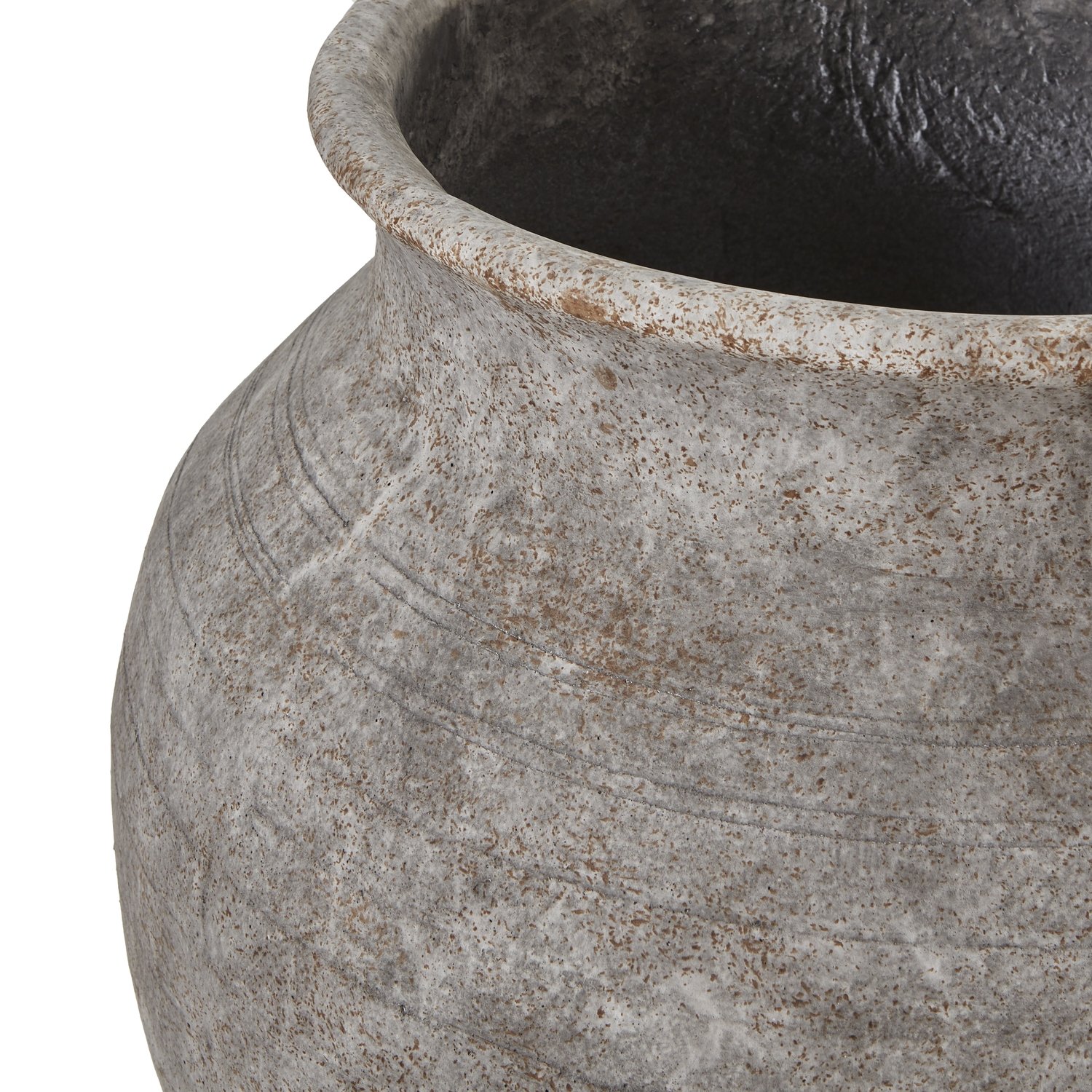 Hellenic Extra Large Old Wall Grey Planter Pot - Image 2