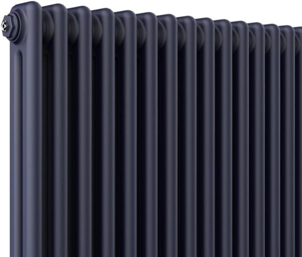 Wall-Mounted Horizontal Radiator, White and Anthracite Cast Iron Style, Column Design for Bathroom, Kitchen, Living, and Dining Rooms (600 x 830) - Image 13