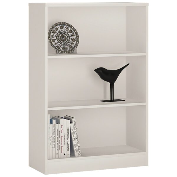 4 You Medium Wide Bookcase In Pearl White - Image 2