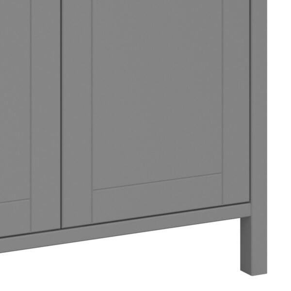 Tromso 3 Door Wardrobe Grey - Image 8