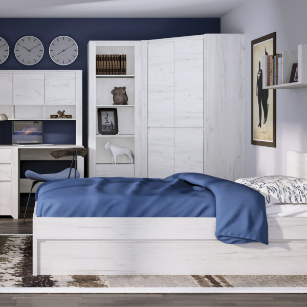 Angel Tall Narrow 3 Drawer Bookcase - Image 7