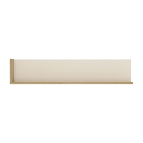 Lyon 120cm Wall Shelf in Riviera Oak/White - Image 3