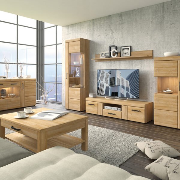 Cortina Wall Shelf 156cm in Grandson Oak - Image 2