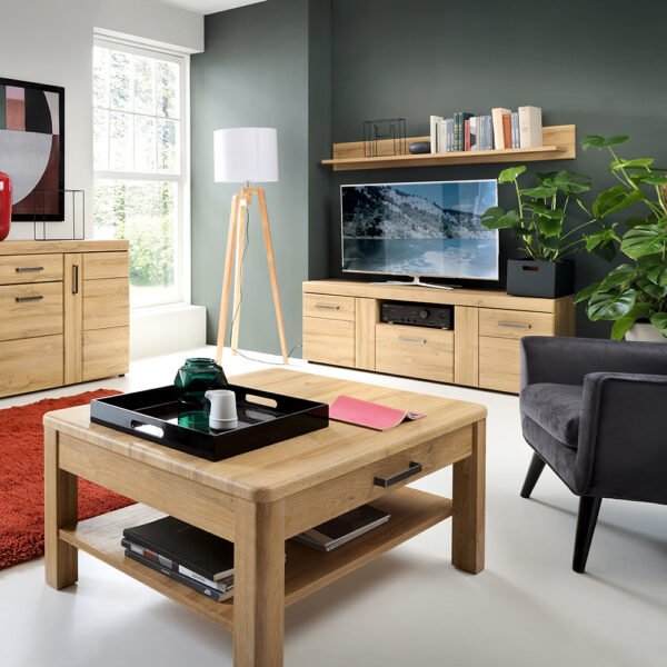 Cortina Wall Shelf 156cm in Grandson Oak - Image 6
