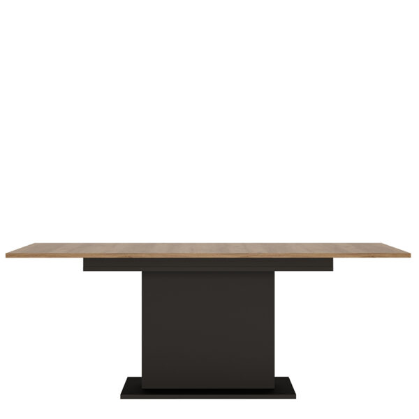Brolo Extending Dining Table 160-200cm in Walnut and Dark Panel Finish - Image 2