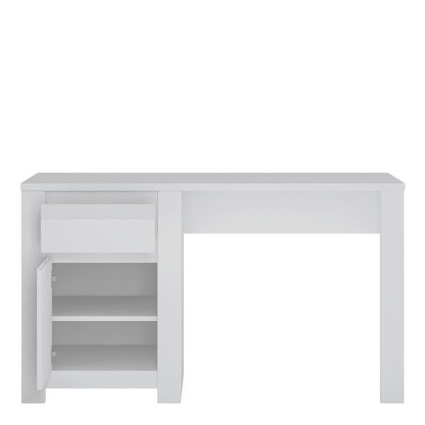 Novi 1 Door 1 Drawer Desk in Alpine White - Image 2