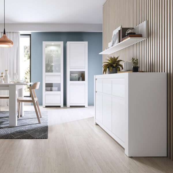 Novi 3 Door 3 Drawer Cabinet in Alpine White - Image 5