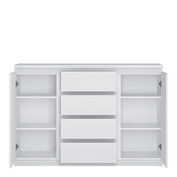 Fribo 2 Door 4 Drawer Sideboard in White - Image 2