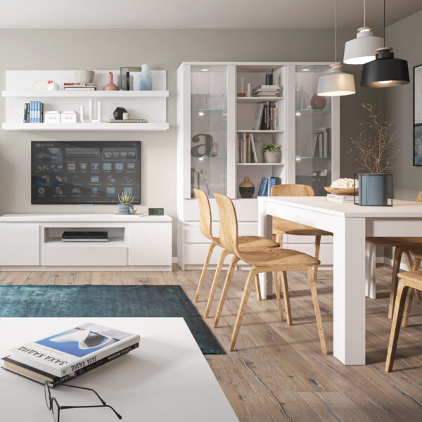 Fribo Extending Dining Table 140-180cm in White - Image 3