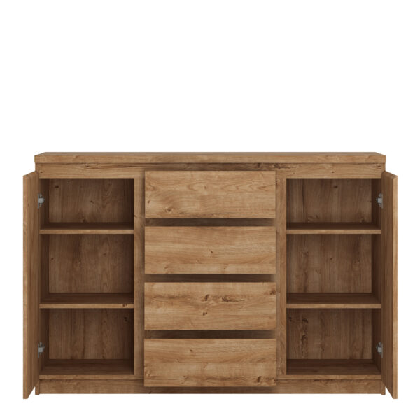 Fribo 2 Door 4 Drawer Sideboard in Oak - Image 2