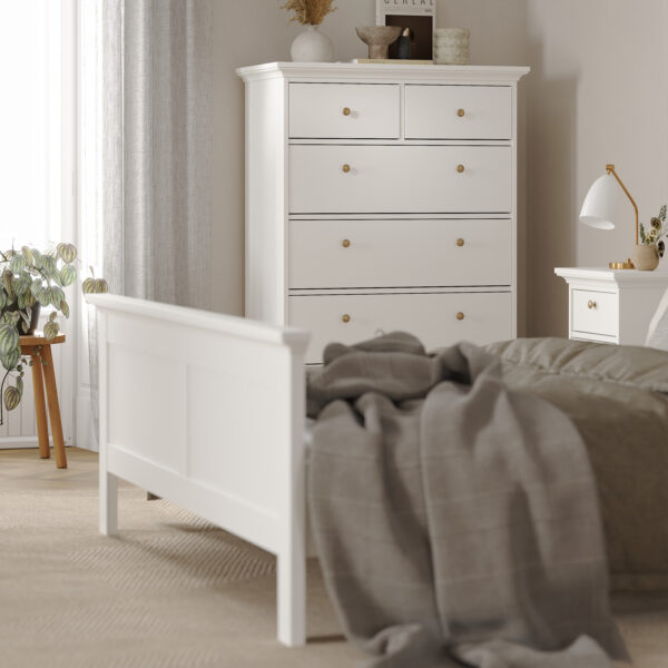 Paris Wardrobe with 2 Doors in White - Image 11