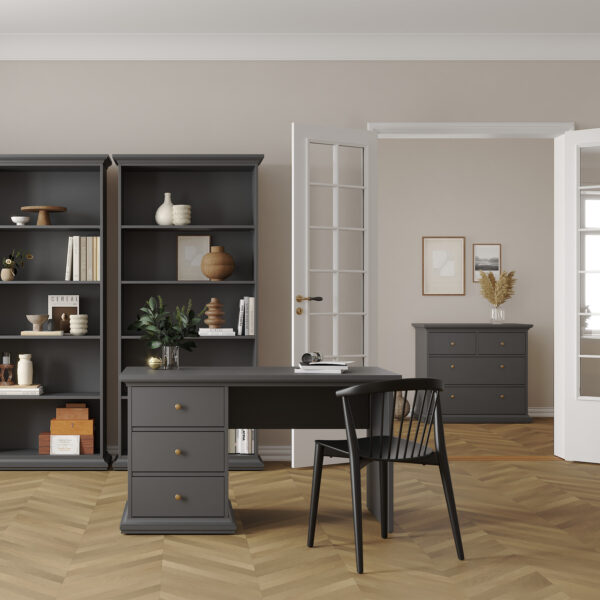 Paris Desk in Matt Grey - Image 6