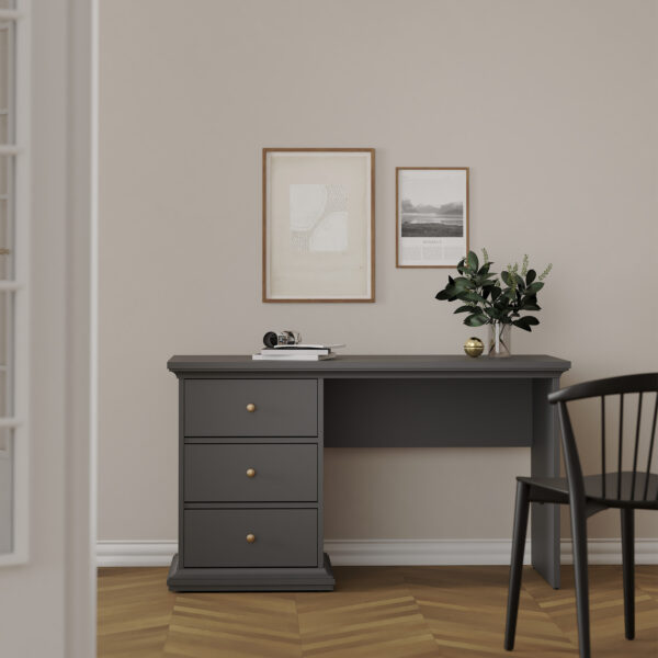 Paris Desk in Matt Grey - Image 7
