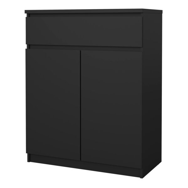 Naia Sideboard - 1 Drawer 2 Doors in Black Matt - Image 4