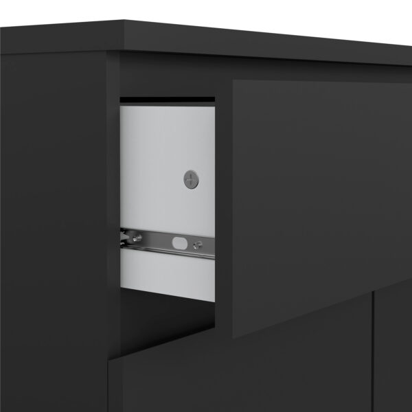 Naia Sideboard - 1 Drawer 2 Doors in Black Matt - Image 6