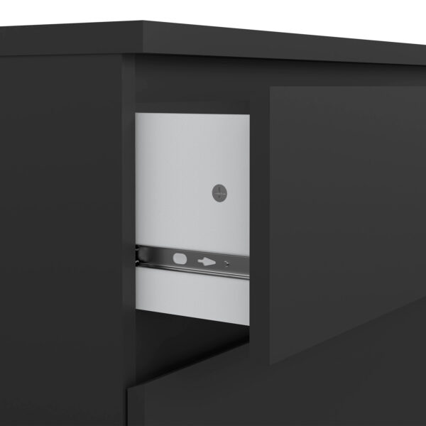Naia Chest of 3 Drawers in Black Matt - Image 7