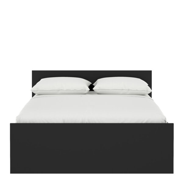Naia Double Bed 4ft6 (140 x 190) in Black Matt - Image 2