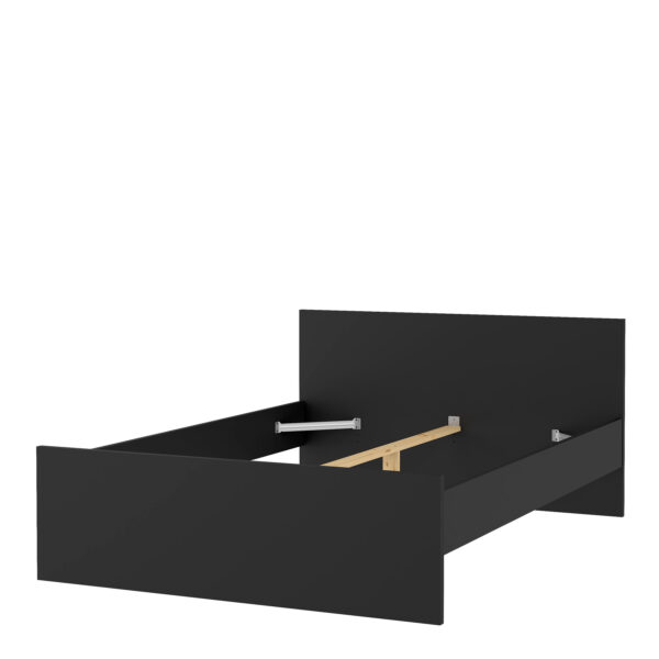 Naia Double Bed 4ft6 (140 x 190) in Black Matt - Image 5