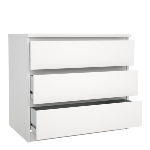 Naia Chest of 3 Drawers in White - Image 5