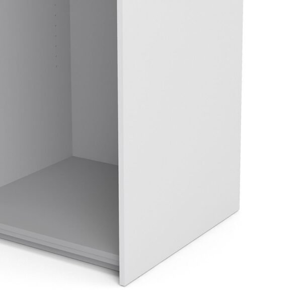 Verona Sliding Wardrobe 120cm in White with Oak Doors with 2 Shelves - Image 10