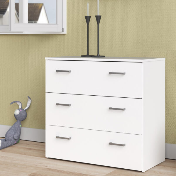 Space Chest of 3 Drawers in White - Image 8