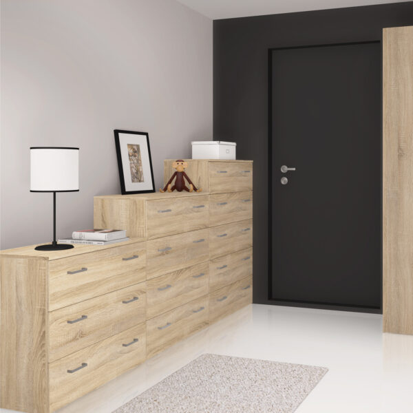 Space Chest of 3 Drawers in Oak - Image 6
