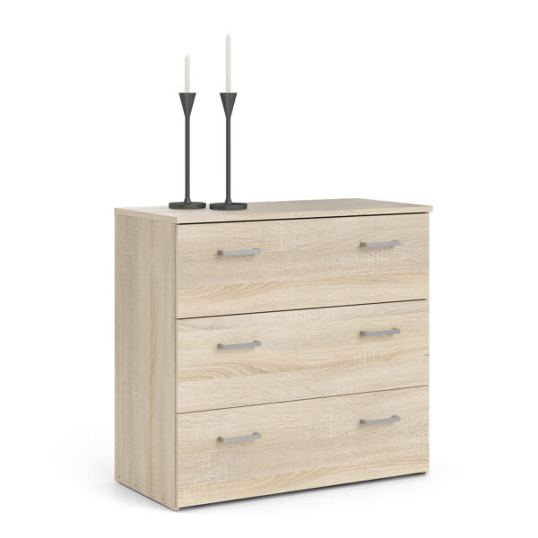 Space Chest of 3 Drawers in Oak - Image 8