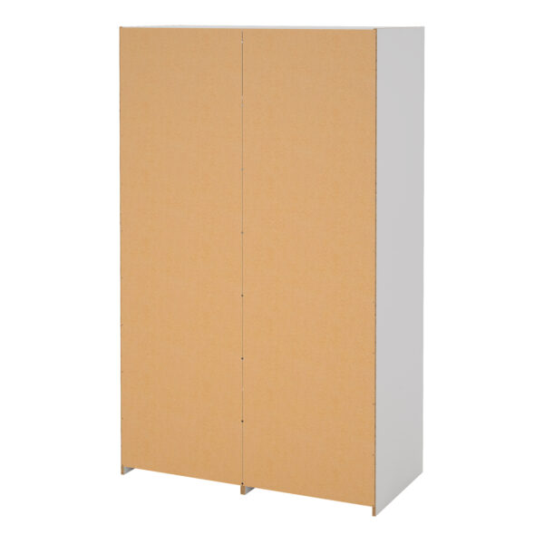 Line Wardrobe with 2 Sliding Doors and 4 Drawers, White - Image 5