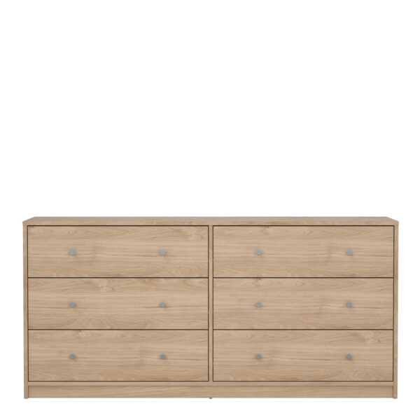 May Chest of 6 Drawers (3+3) in Jackson Hickory Oak - Image 2