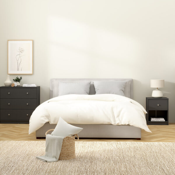 May Bedside 1 Drawer in Grey - Image 7